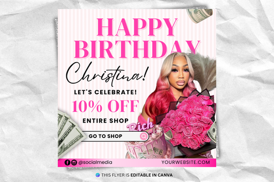 Birthday Sale Flyer | CEO Birthday Promotion