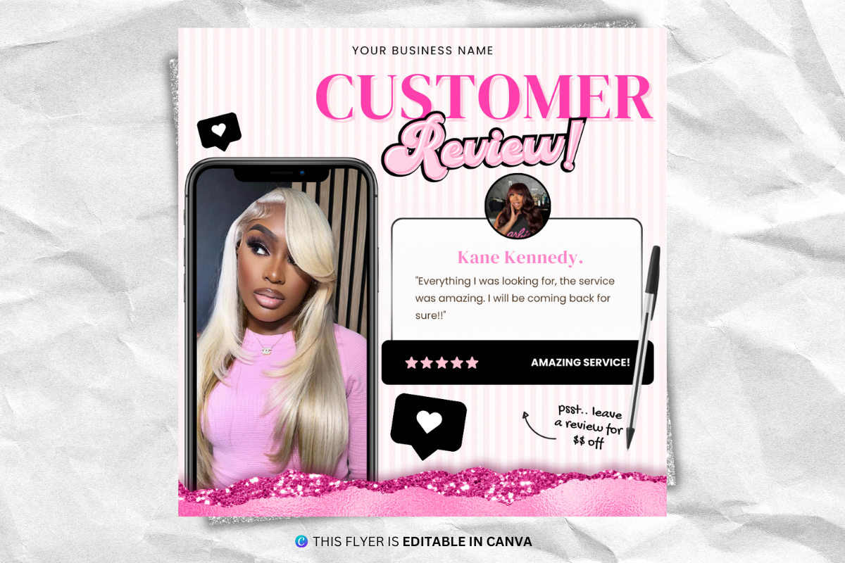 Customer Review Flyer