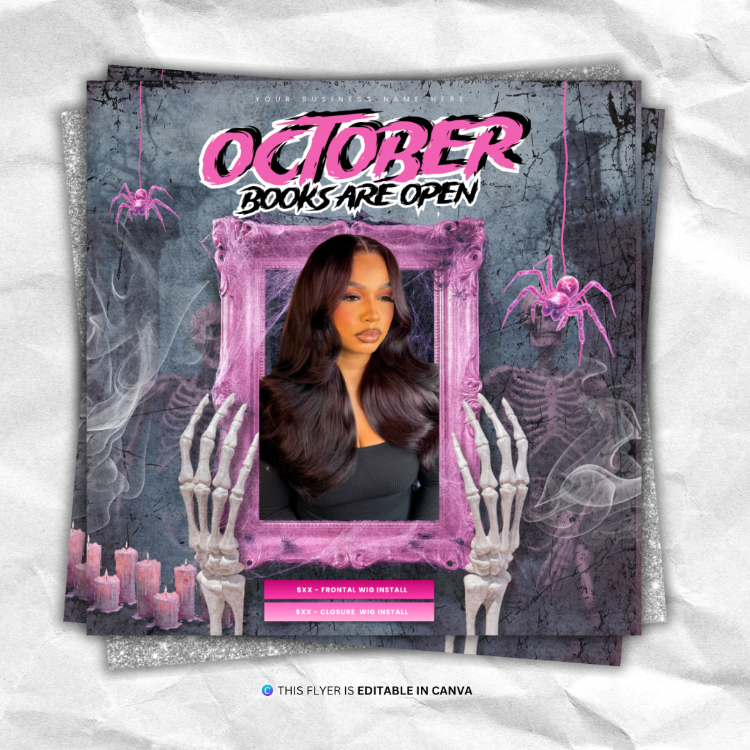 October Spooky Booking Flyer