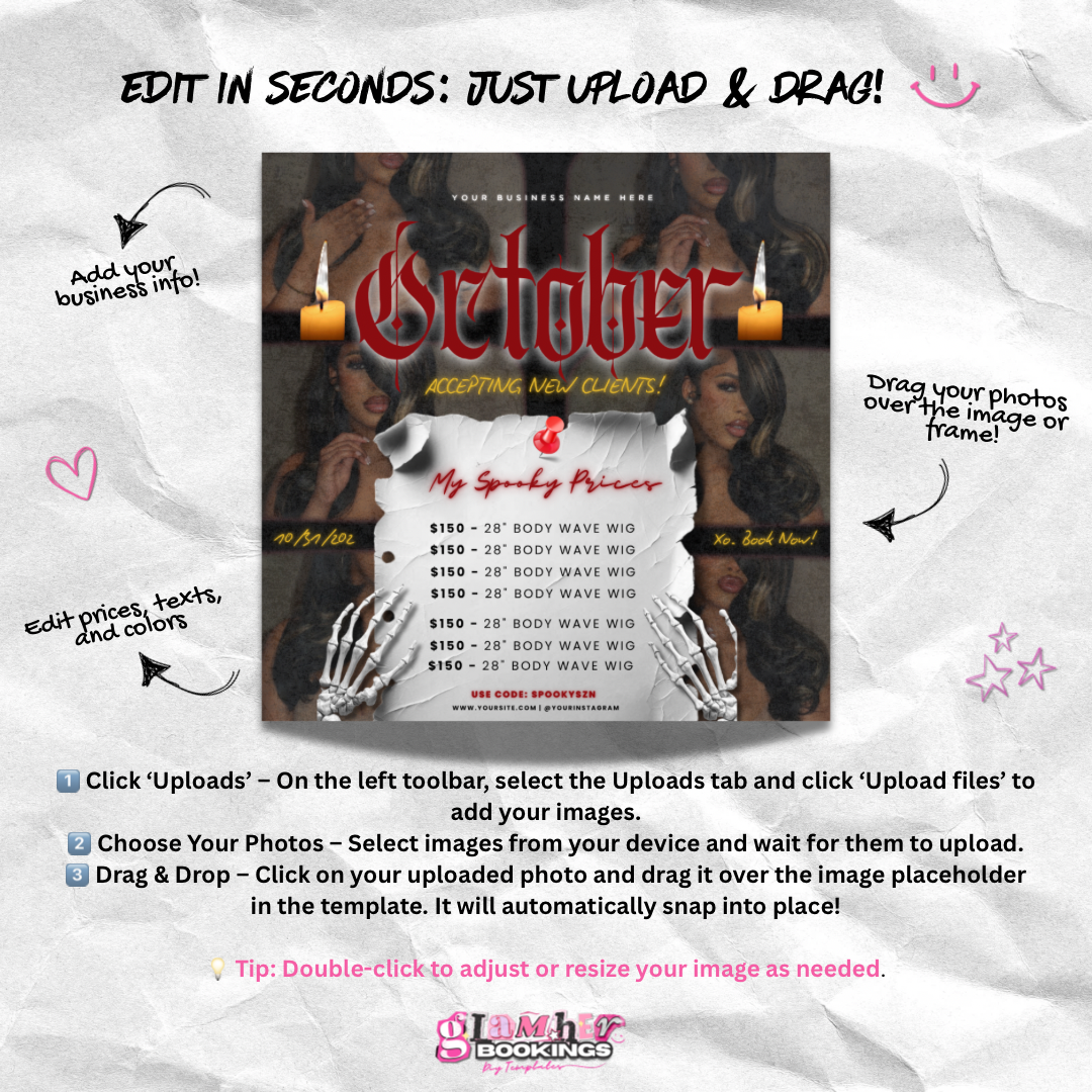 October Booking Spooky Motion Flyer