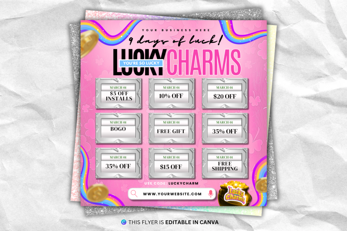 8 March Booking Flyers Bundle