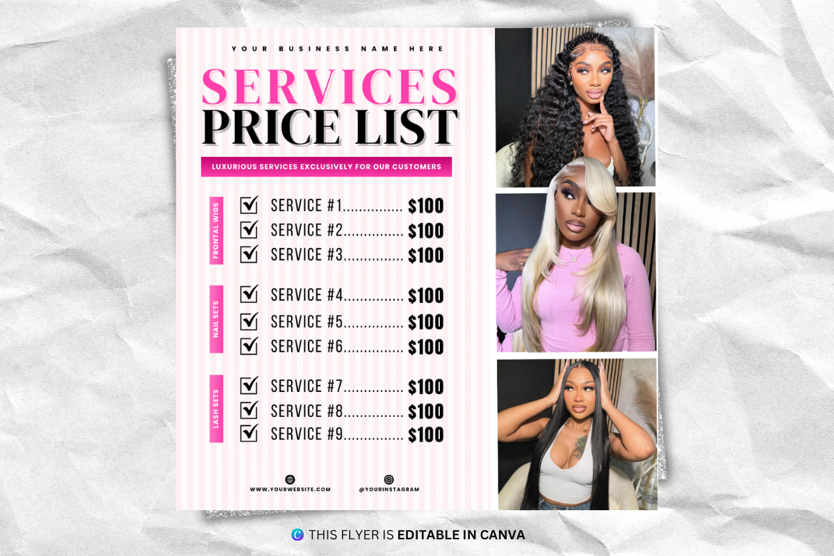 Price List Flyer