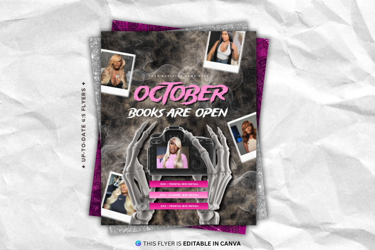 October Spooky Booking Flyer