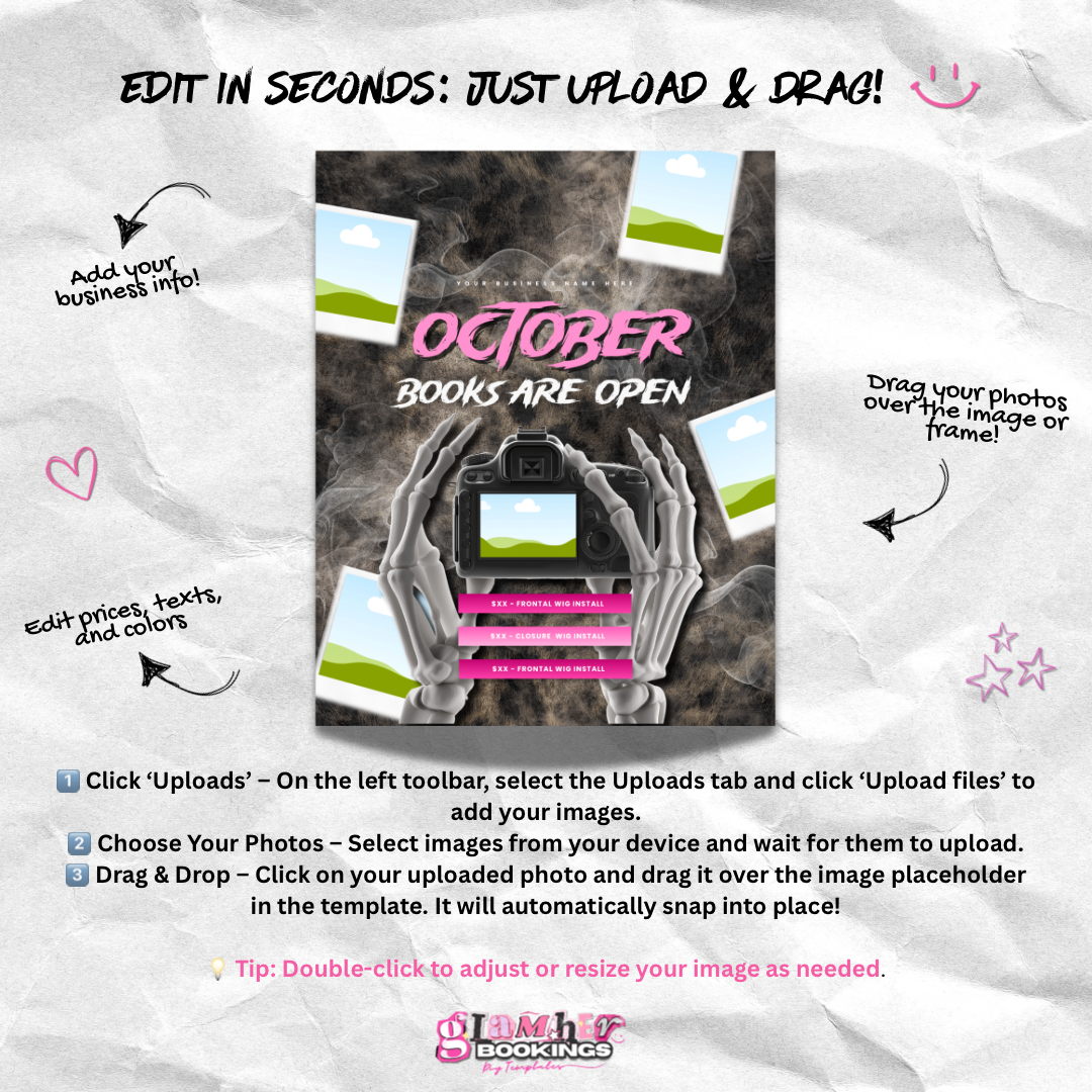 October Spooky Booking Flyer