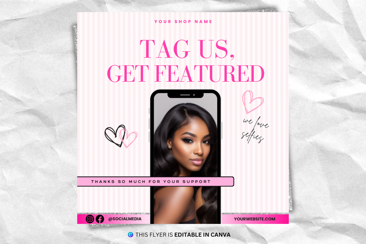 Tag Us Selfie Flyer