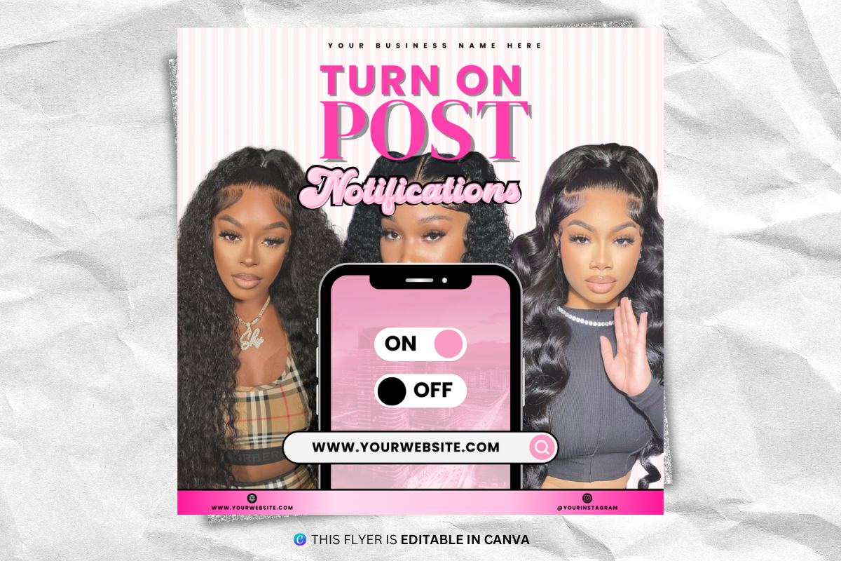 Turn On Post Notifications Flyer