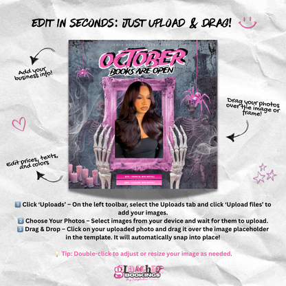 October Spooky Booking Flyer