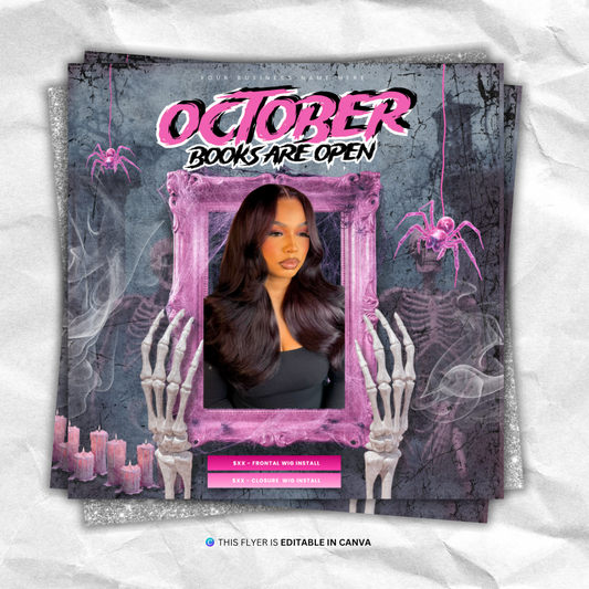 October Spooky Booking Flyer