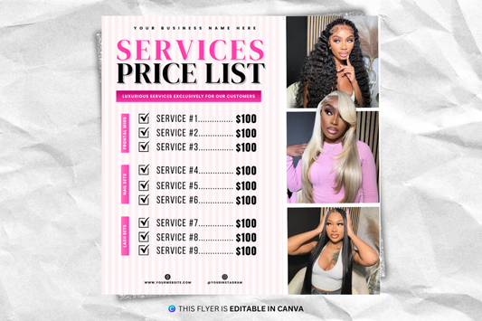 Price List Flyer