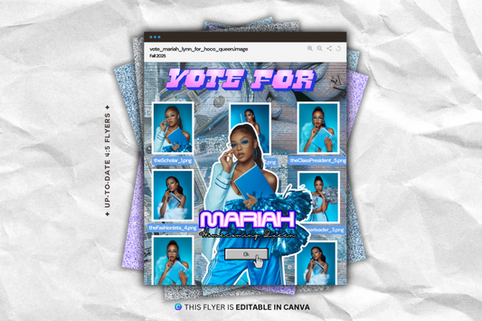 Y2K Homecoming Voting Flyer