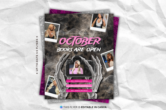 October Spooky Booking Flyer