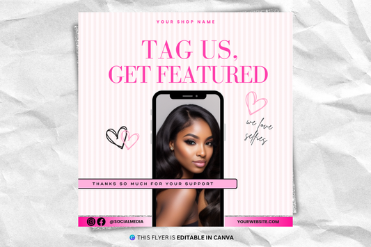 Tag Us Selfie Flyer